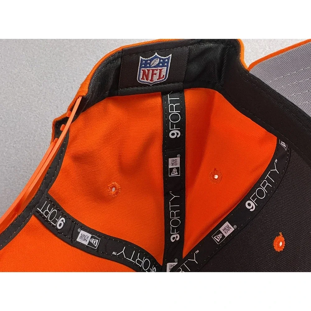New Era 9FORTY Denver Broncos Orange Adjustable Hat OSFM NFL‎  Snapback Hat